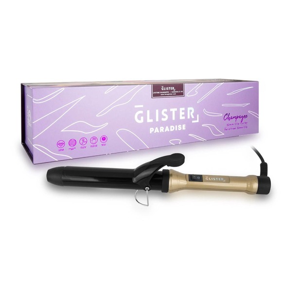 Glister - Paradise 32mm Max Volume Clip Curler - Champagne - Picture 4 of 6